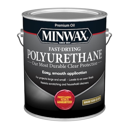 Minwax Minwax Semi-Gloss Clear Oil-Based Fast-Drying Polyurethane 1 gal 319010000